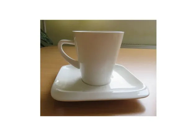 Šolja za kafu 230 cc sa tacnom 14x14 cm